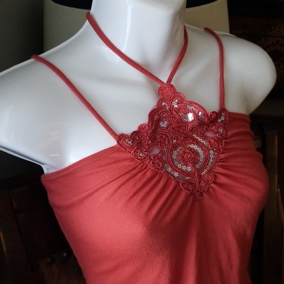 ESTAM USA Tops - 💰Coral Choker Tank💰